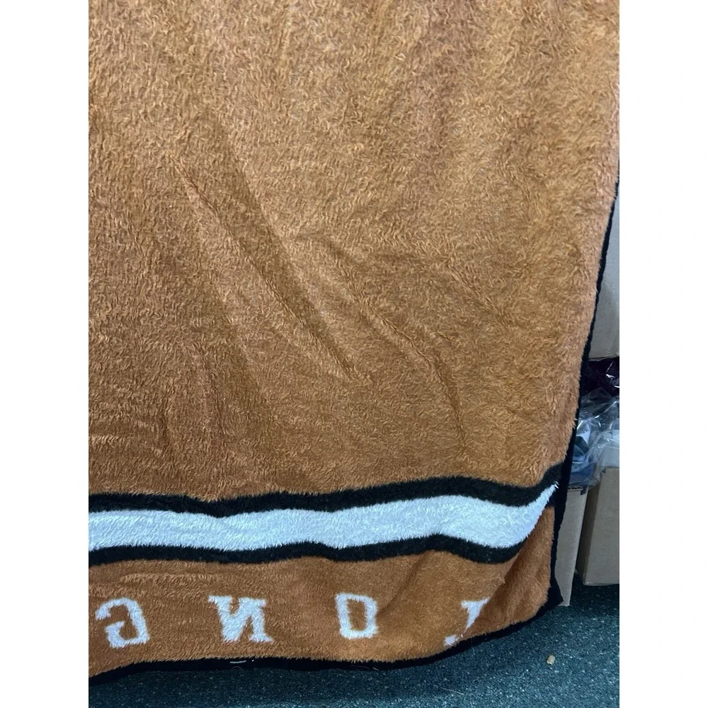 TEXAS LONGHORNS TWIN Throw SIZE ACRYLIC 60X78‎ BLANKET Hook Em Horns!